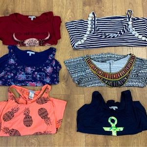 6 Charlotte Russe Small Shirts